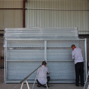 Adjustable Steel Fence Panels 48" H Galvanized Chain Link Fencing